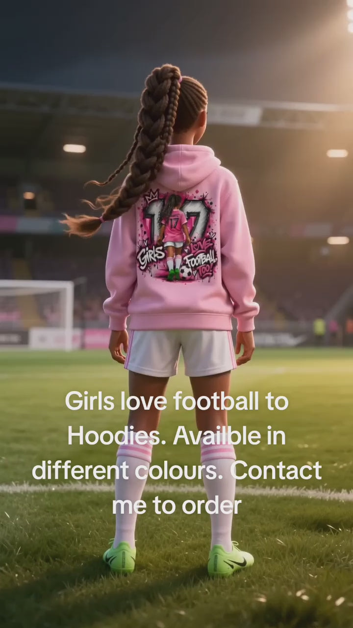 Personalised Girls Love Football Too Hoodie ⚽💗👑

Her Name. Her Game. Her Style!

For the girls who live, breathe and LOVE football! ⚽💕

Introducing our Personalised Girls Love Football Too Hoodie – the perfect combination of girl power, football passio